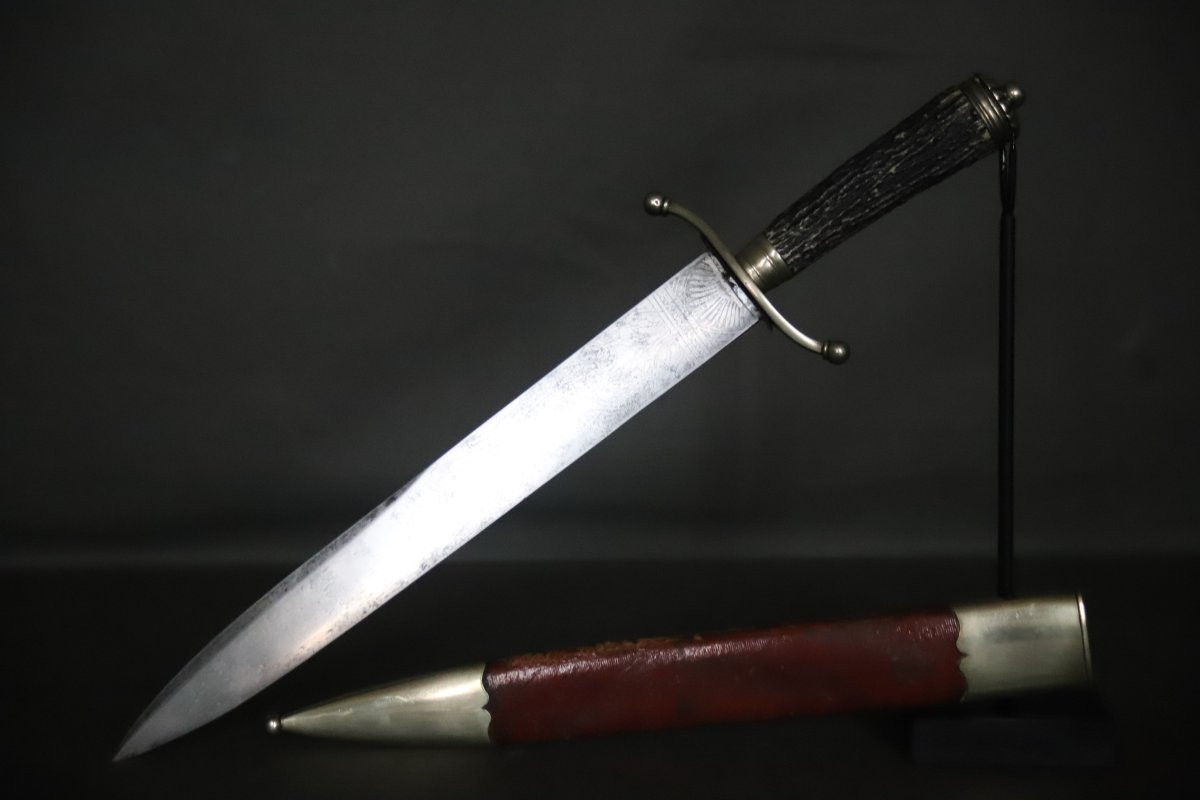 Heavy Hunting Knife (for Hunting With Hounds) - Last Quarter Of The 19th Century-photo-4