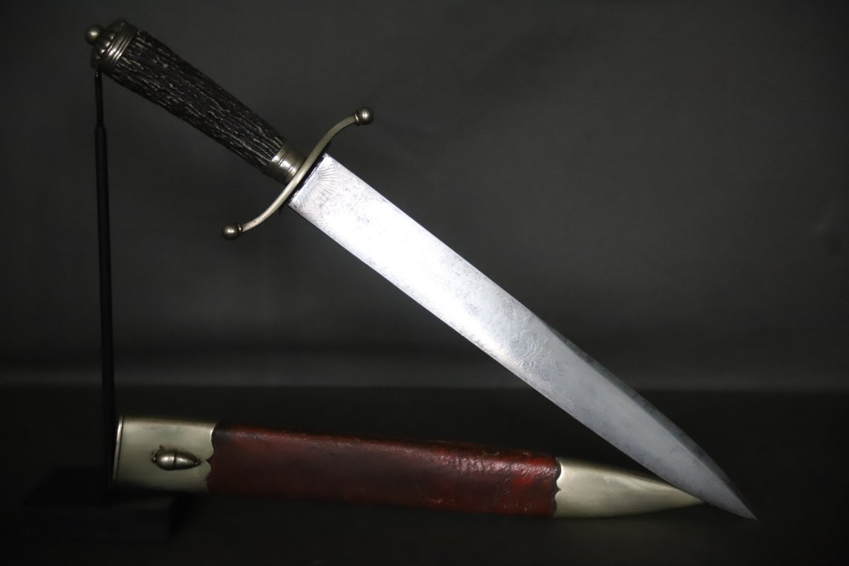 Heavy Hunting Knife (for Hunting With Hounds) - Last Quarter Of The 19th Century-photo-6