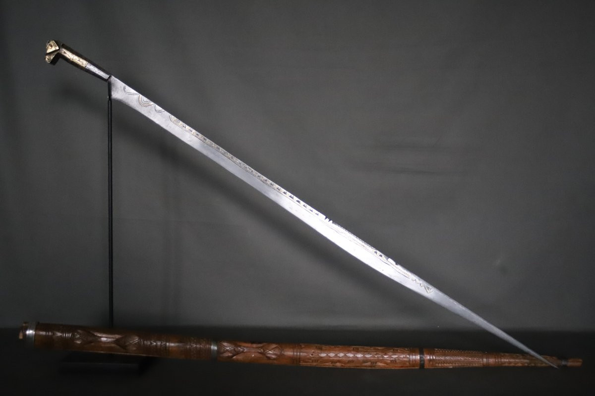 Sabre Kabyle dit flissa - Algérie, Kabylie, 2nde moité 19ème début 20ème siècle-photo-4