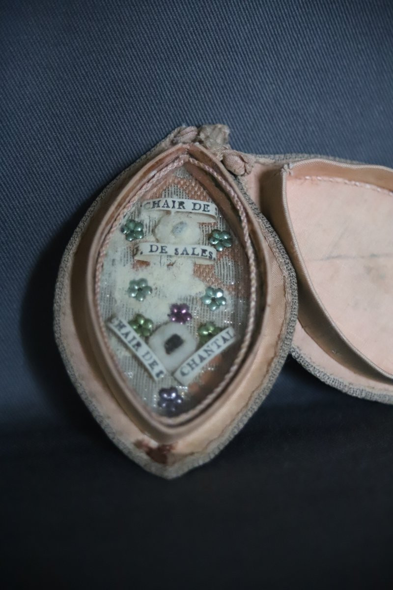 Small Reliquary Of The Flesh Of Saint Sales And Saint Chantal - France, 18th-19th Century-photo-2