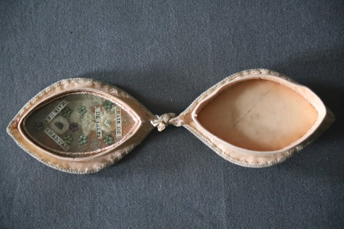 Small Reliquary Of The Flesh Of Saint Sales And Saint Chantal - France, 18th-19th Century-photo-3