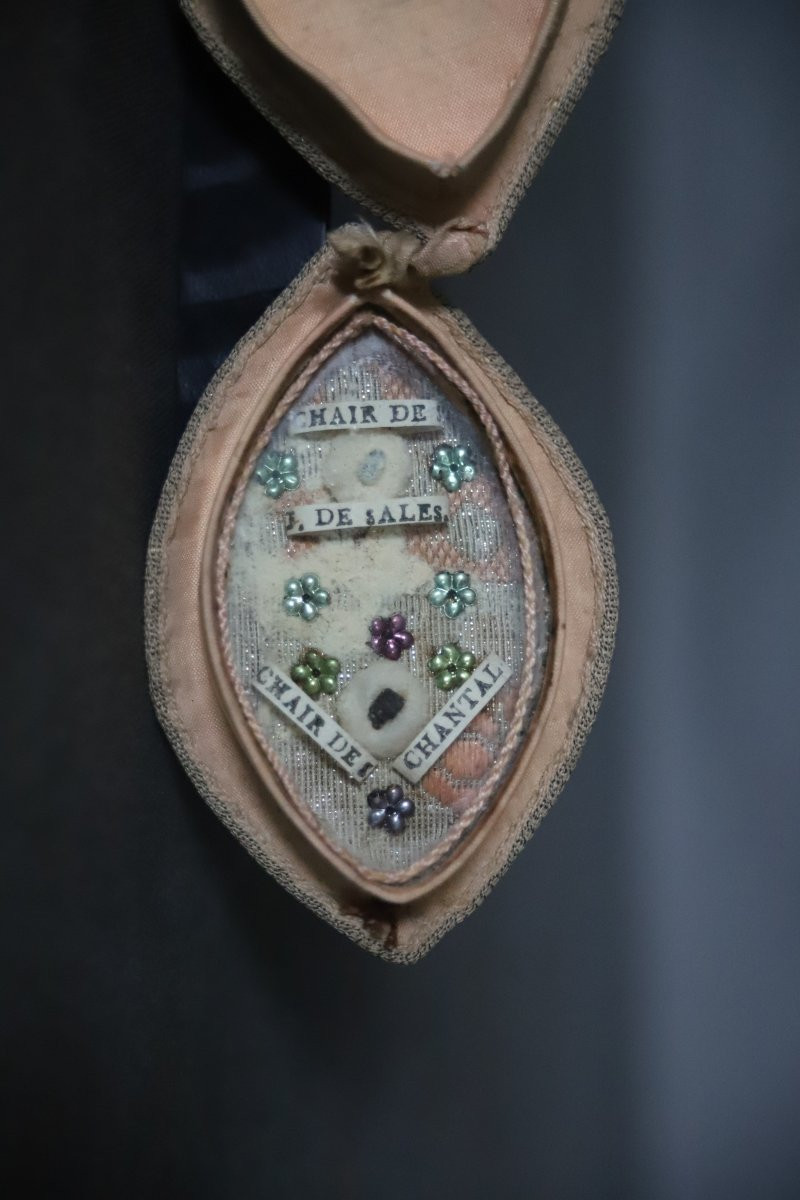 Small Reliquary Of The Flesh Of Saint Sales And Saint Chantal - France, 18th-19th Century-photo-4