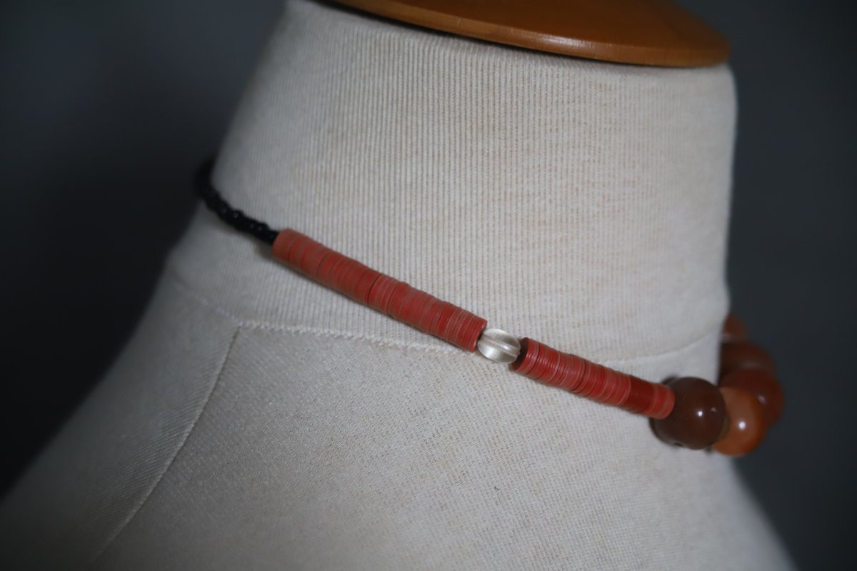 Berber Necklace - Probably Algeria, Mid-20th Century-photo-4