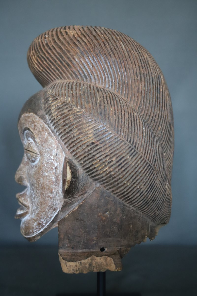 Okuyi Helmet Mask - Gabon, Punu People, First Half Of The 20th Century Or Earlier-photo-4