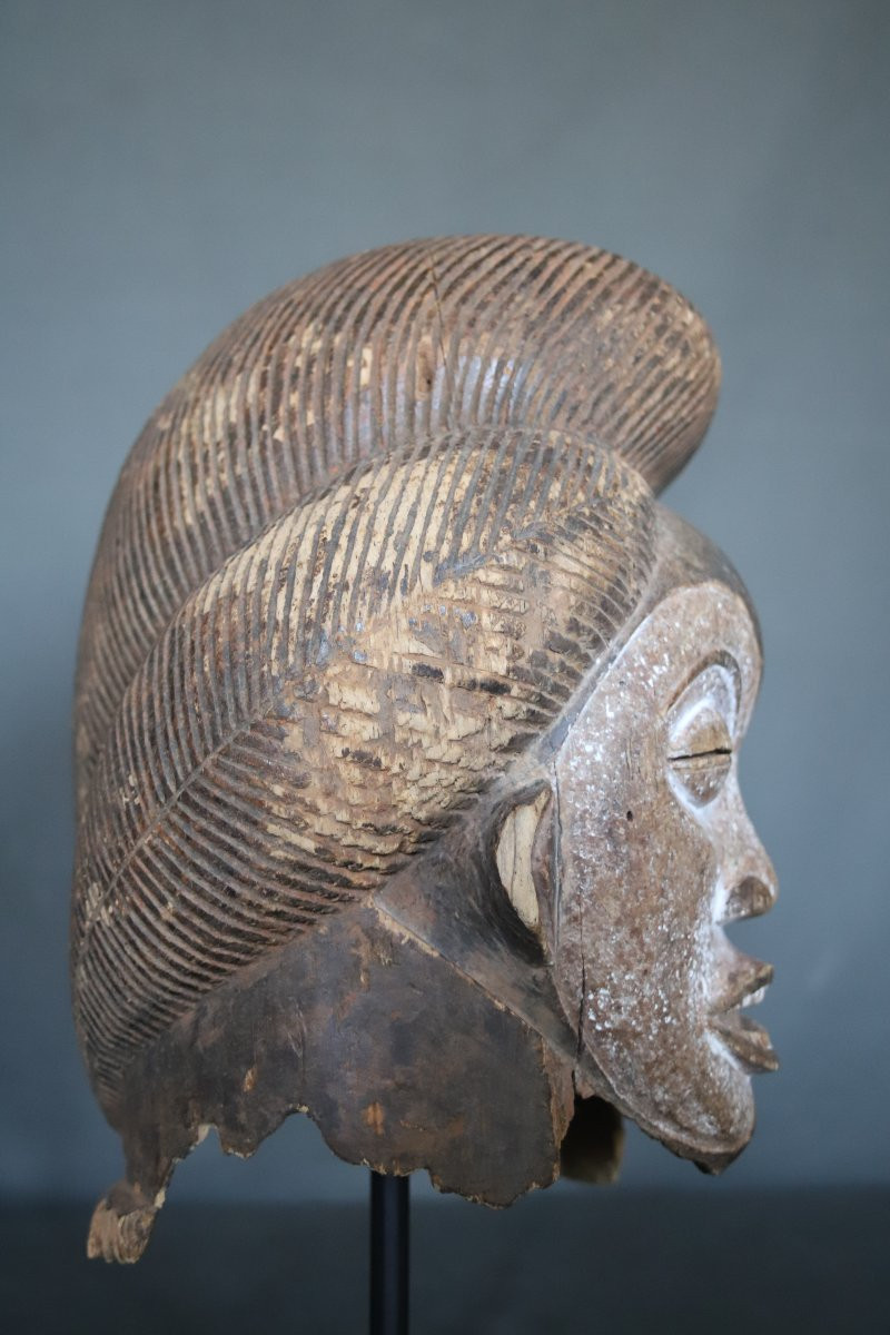 Okuyi Helmet Mask - Gabon, Punu People, First Half Of The 20th Century Or Earlier-photo-2