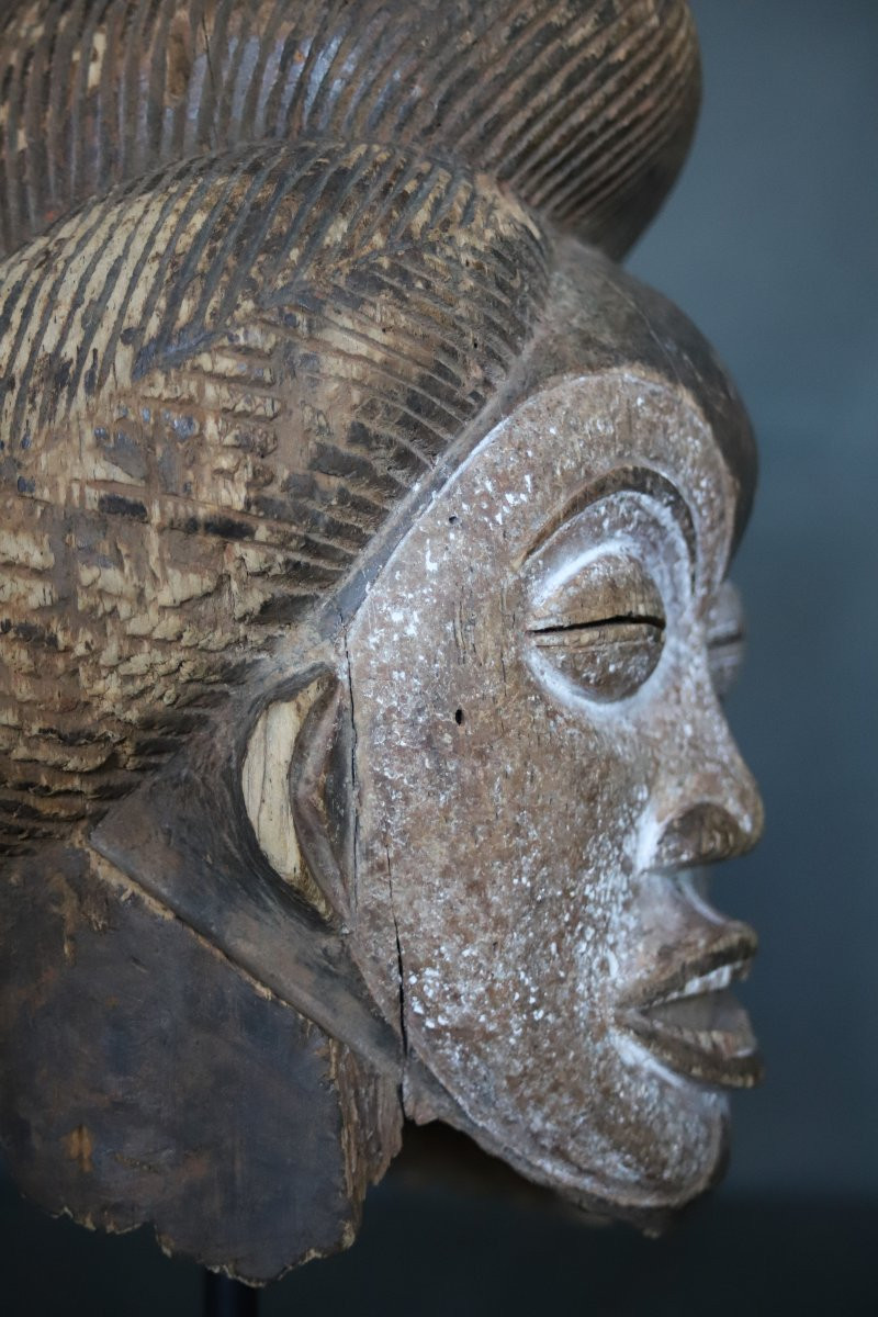 Okuyi Helmet Mask - Gabon, Punu People, First Half Of The 20th Century Or Earlier-photo-3