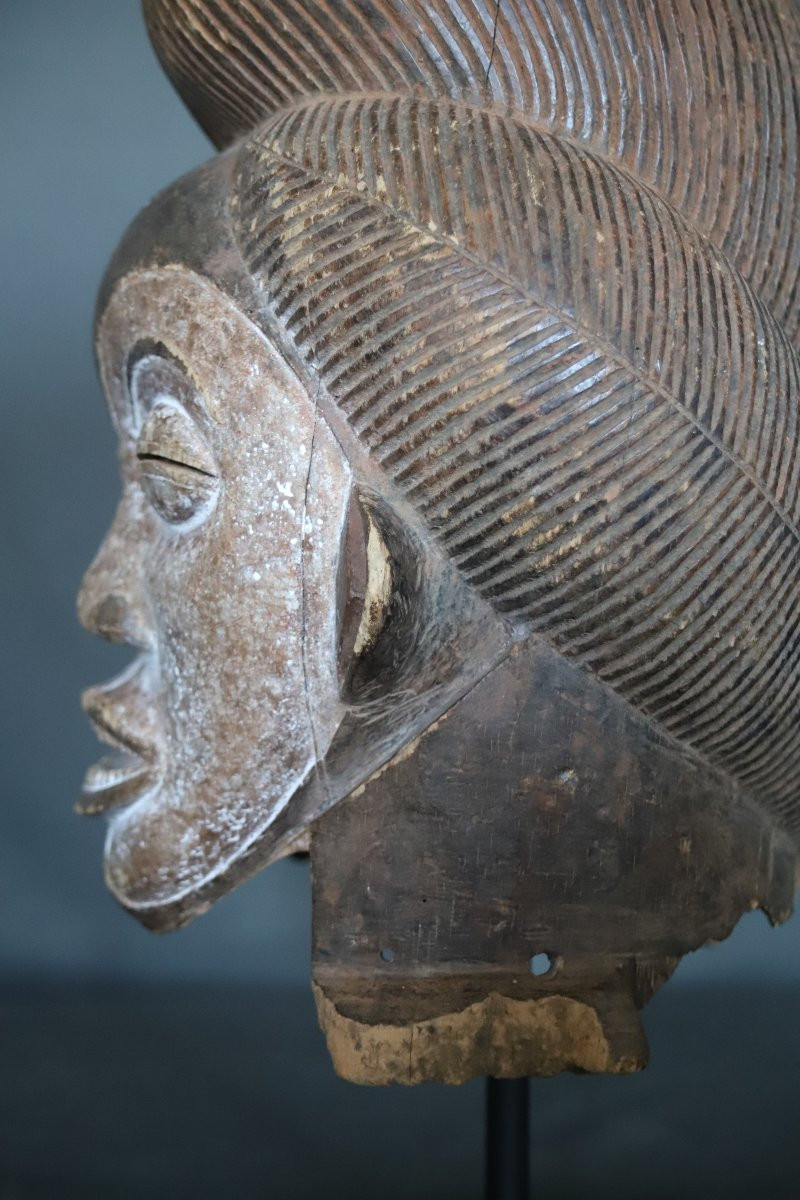 Okuyi Helmet Mask - Gabon, Punu People, First Half Of The 20th Century Or Earlier-photo-5