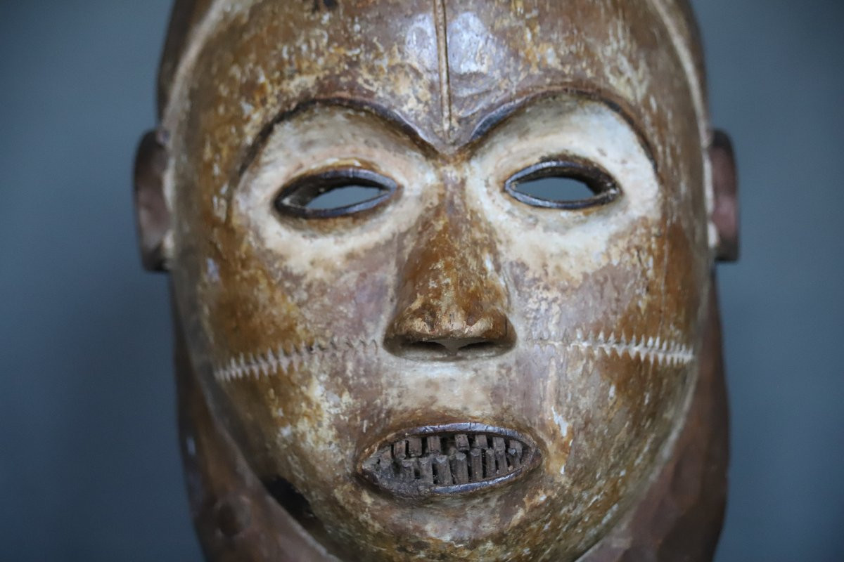 Ancien masque Yombe - République démocratique du Congo, culture Kongo Yombe-photo-1