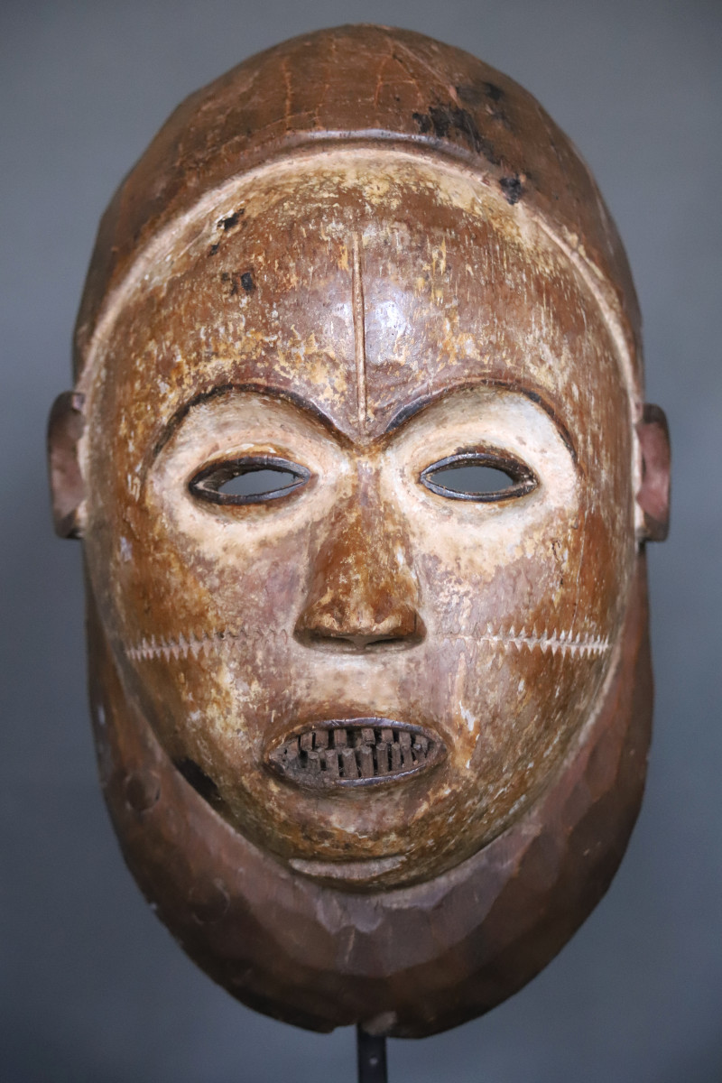 Ancien masque Yombe - République démocratique du Congo, culture Kongo Yombe