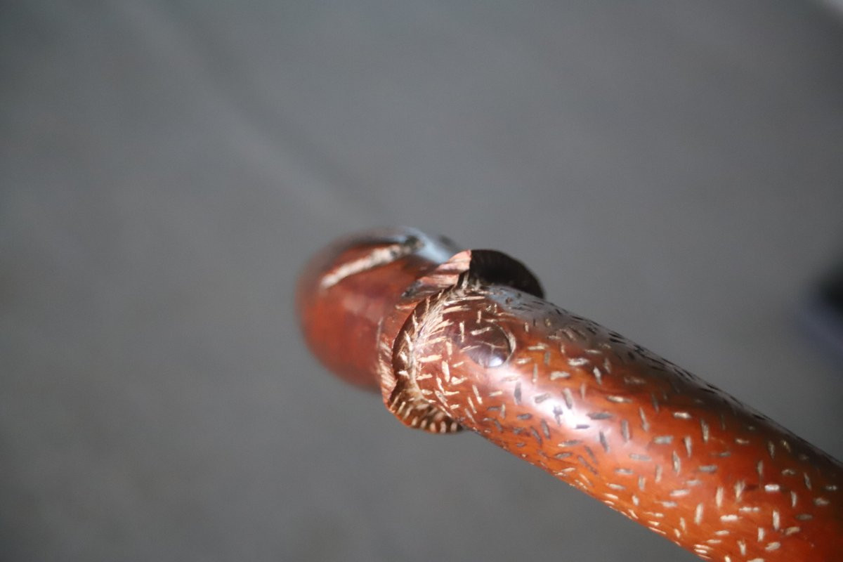 Kanak Club In The Shape Of A Phallus - Oceania, New Caledonia, Early 20th Century Or Earlier-photo-2