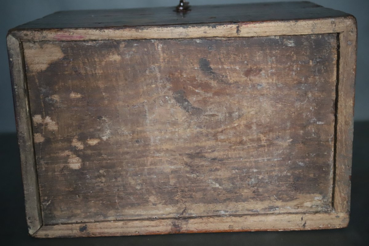Tibetan Wooden Chest - Tibet, Early 20th Century Or Earlier-photo-6