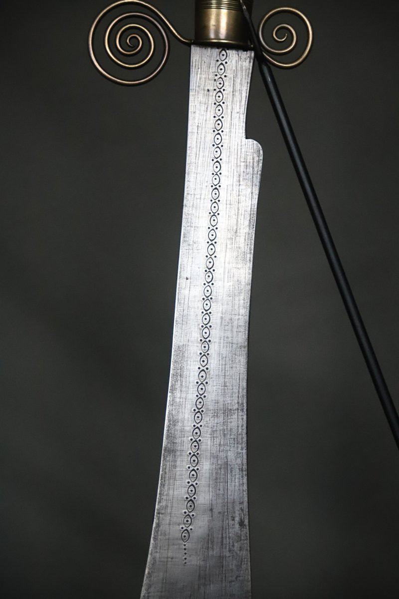 Sabre de prestige dit Hwi - Bénin, culture Fon, 2nde moitié 19ème début 20ème siècle-photo-4