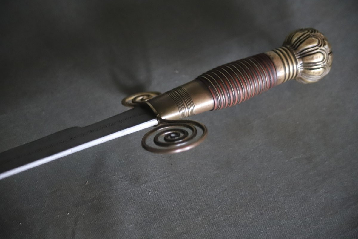 Sabre de prestige dit Hwi - Bénin, culture Fon, 2nde moitié 19ème début 20ème siècle-photo-6