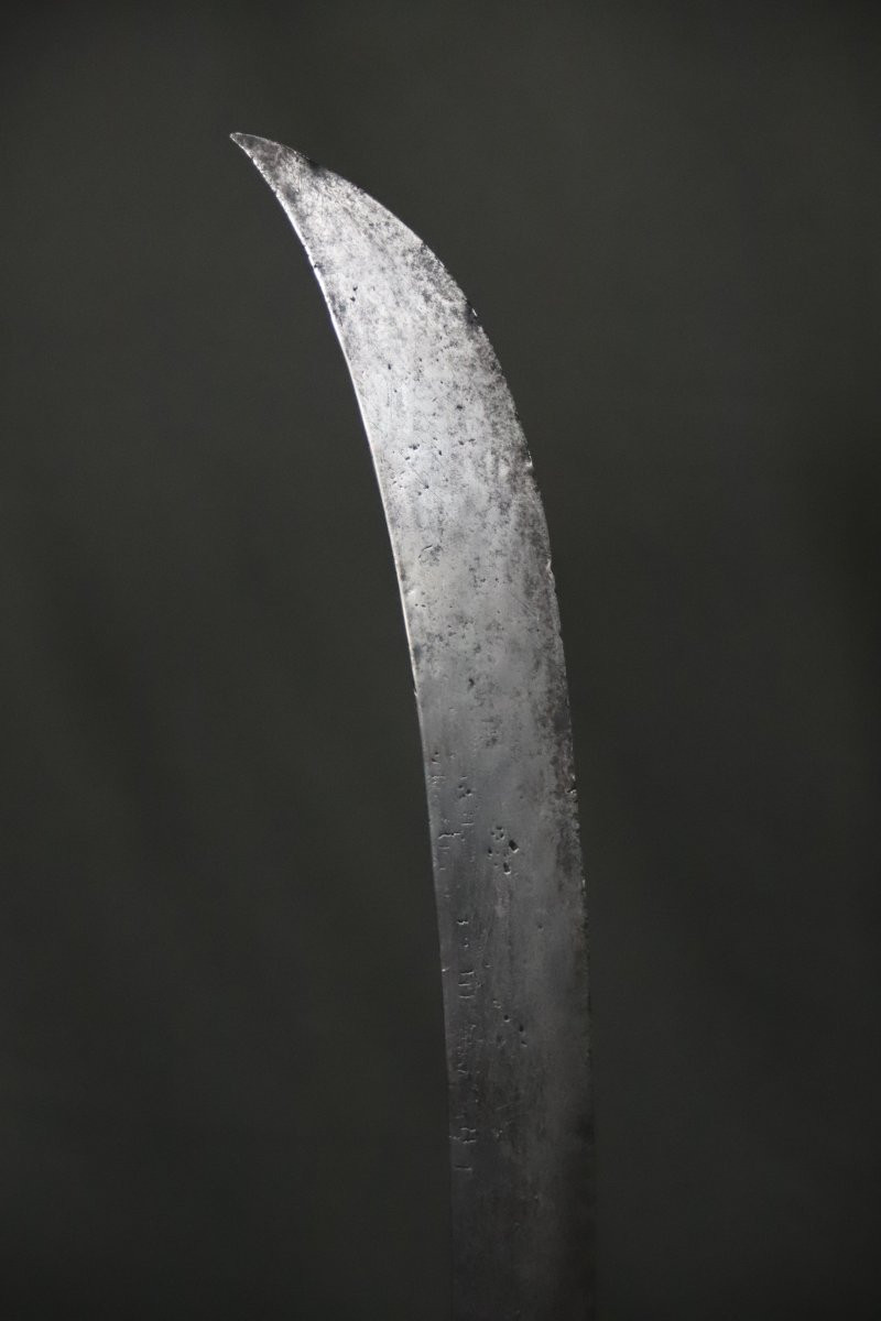 Sabre court Africain - Culture Téké, RDC, Début 20ème ou antérieur-photo-1