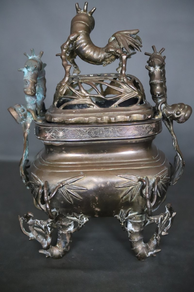Bronze Incense Burner - Vietnam, 19th Century-photo-2