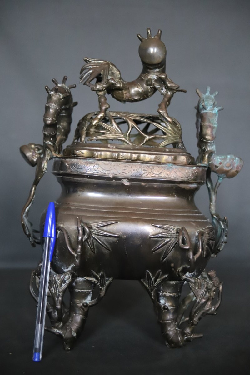 Bronze Incense Burner - Vietnam, 19th Century-photo-3