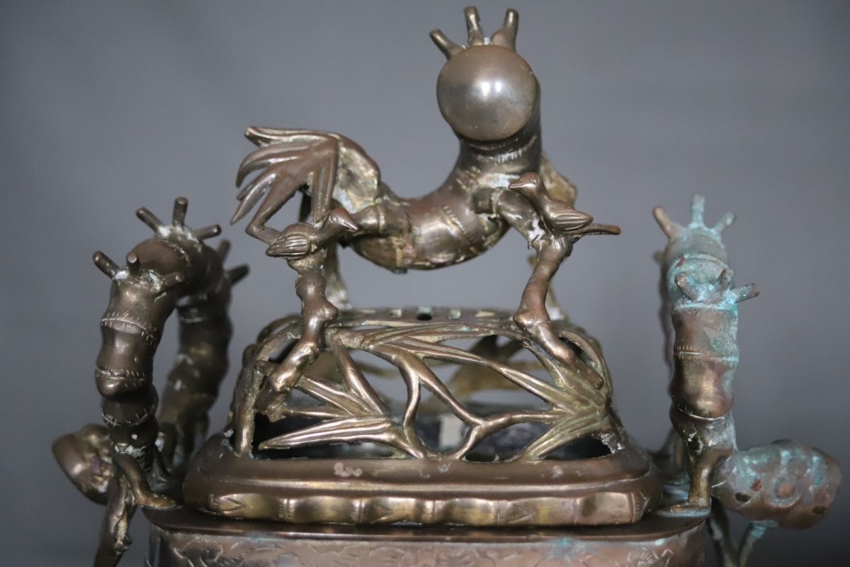 Bronze Incense Burner - Vietnam, 19th Century-photo-4