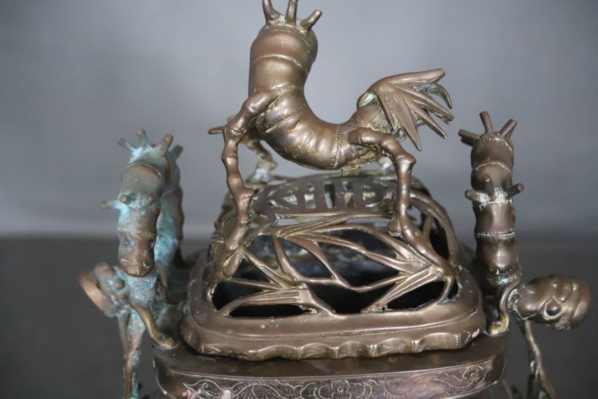 Bronze Incense Burner - Vietnam, 19th Century-photo-3