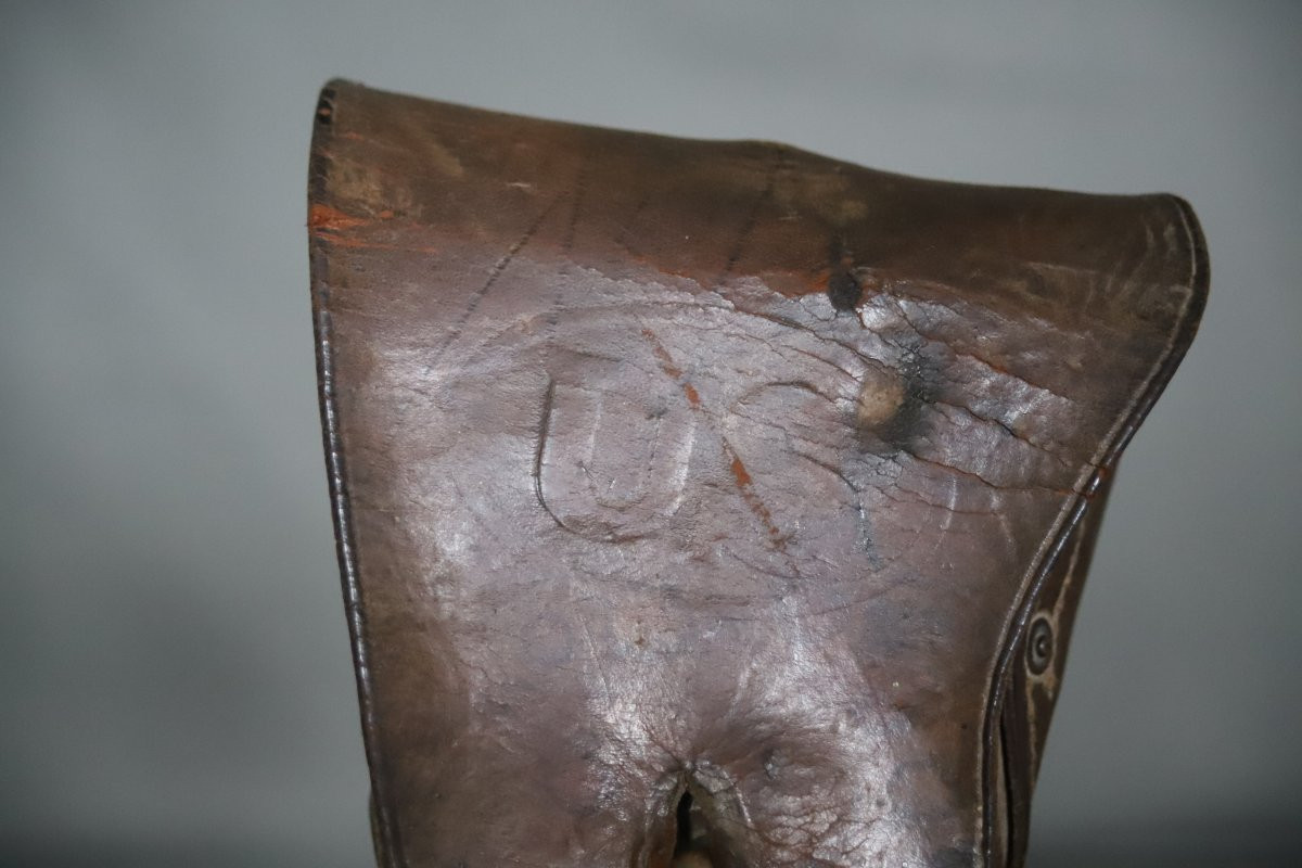 American Leather Holster For A Colt 1911 - United States, World War I, Dated 1917-photo-2