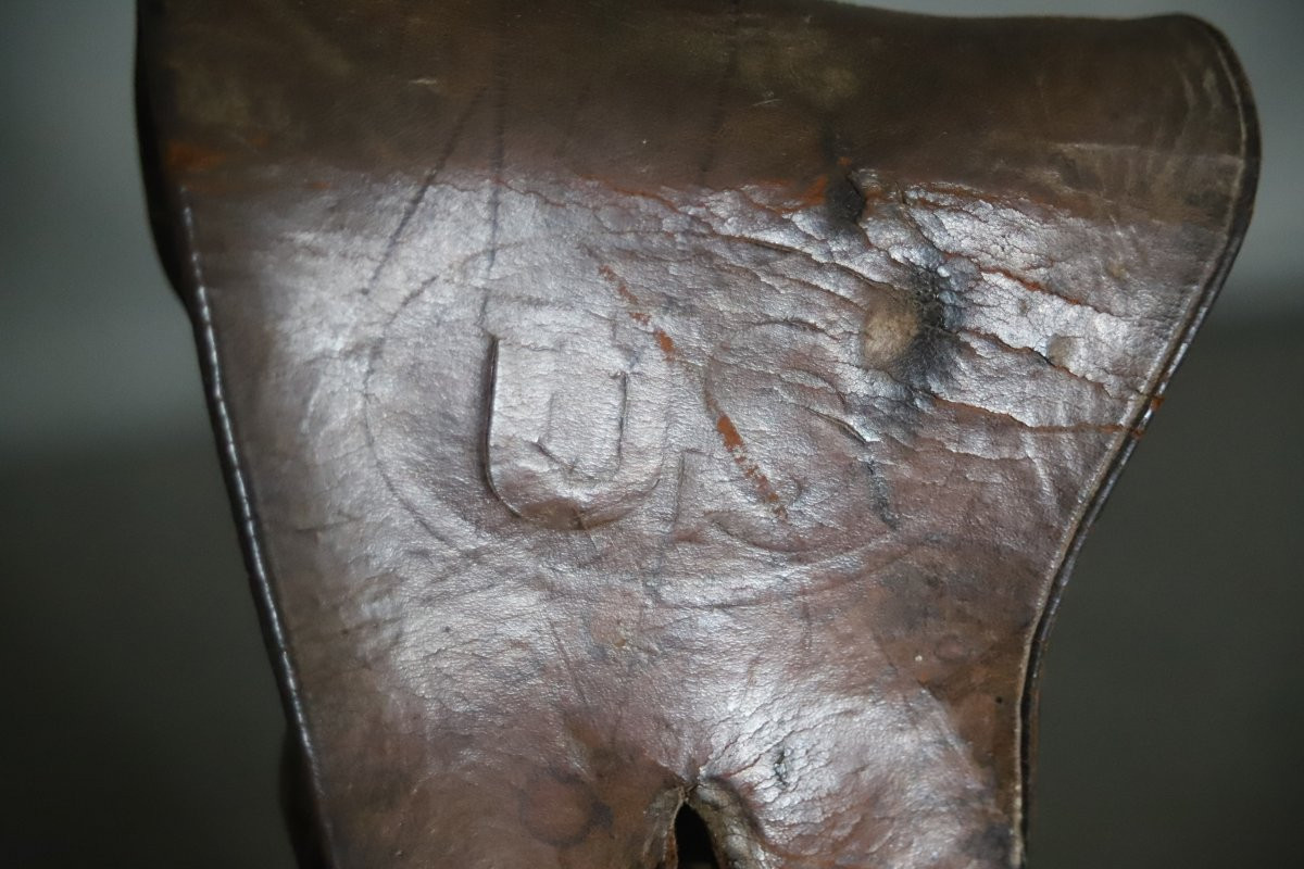 American Leather Holster For A Colt 1911 - United States, World War I, Dated 1917-photo-3