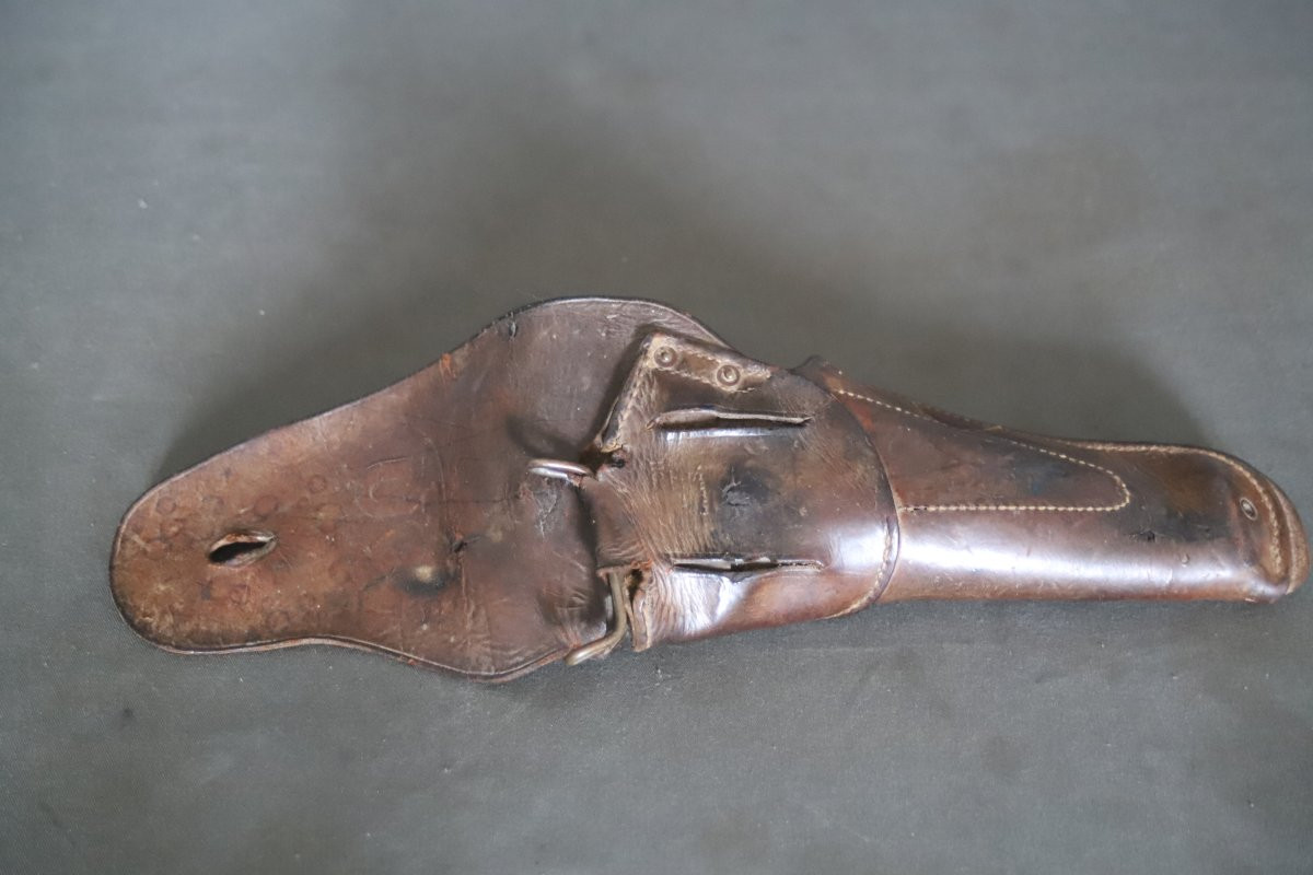 American Leather Holster For A Colt 1911 - United States, World War I, Dated 1917-photo-4