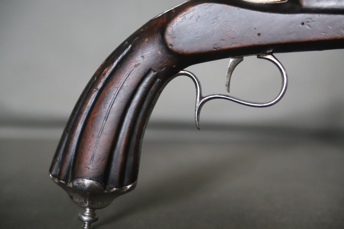 Pistolet de salon calibre 6mm flobert - Fabrication Liègeoise, 2nde moitié 19ème siècle, D-photo-3