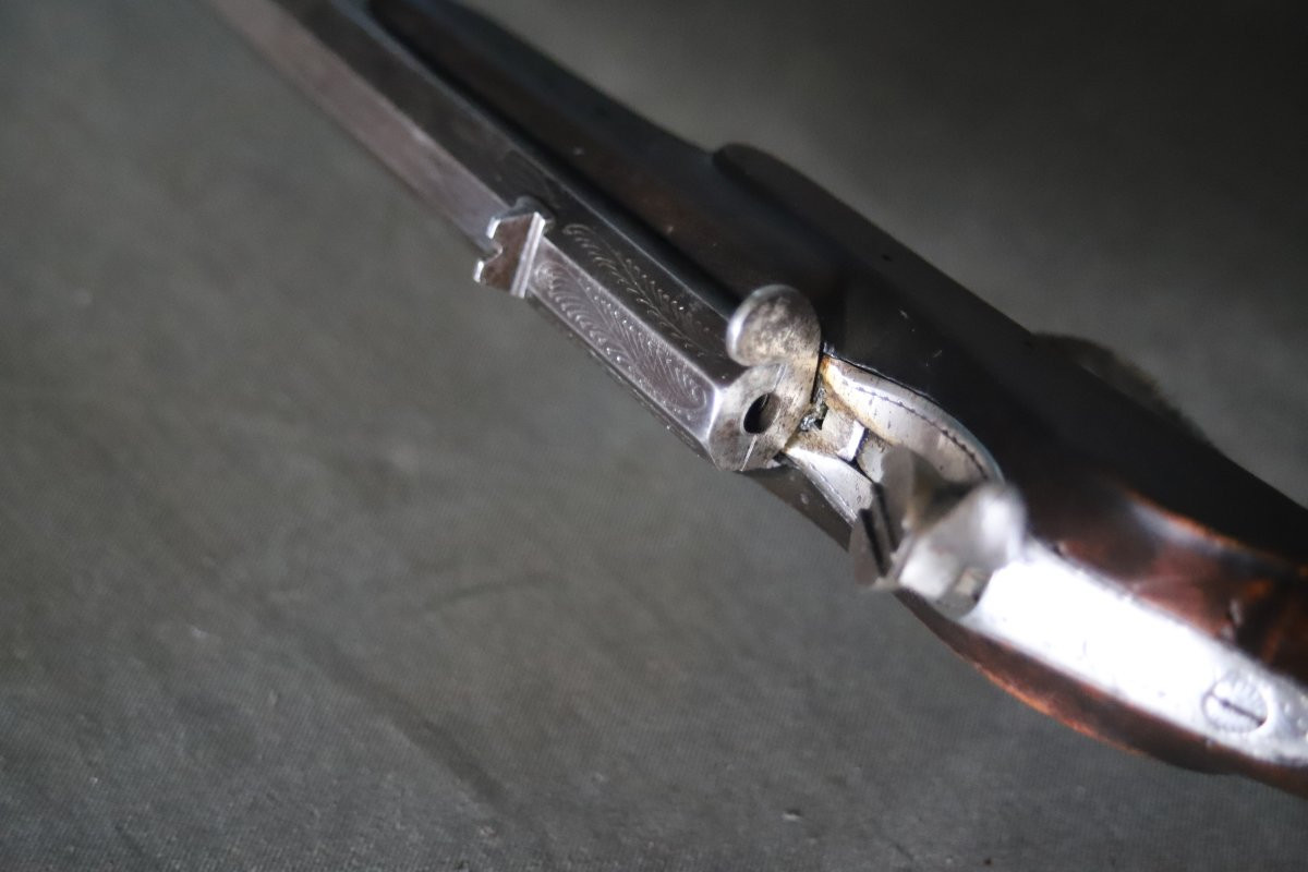 Pistolet de salon calibre 6mm flobert - Fabrication Liègeoise, 2nde moitié 19ème siècle, D-photo-2