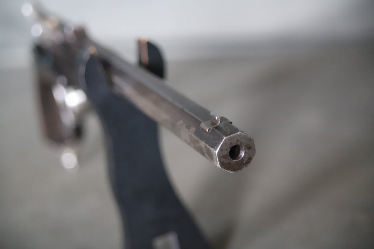 Pistolet de salon calibre 6mm flobert - Fabrication Liègeoise, 2nde moitié 19ème siècle, D-photo-7
