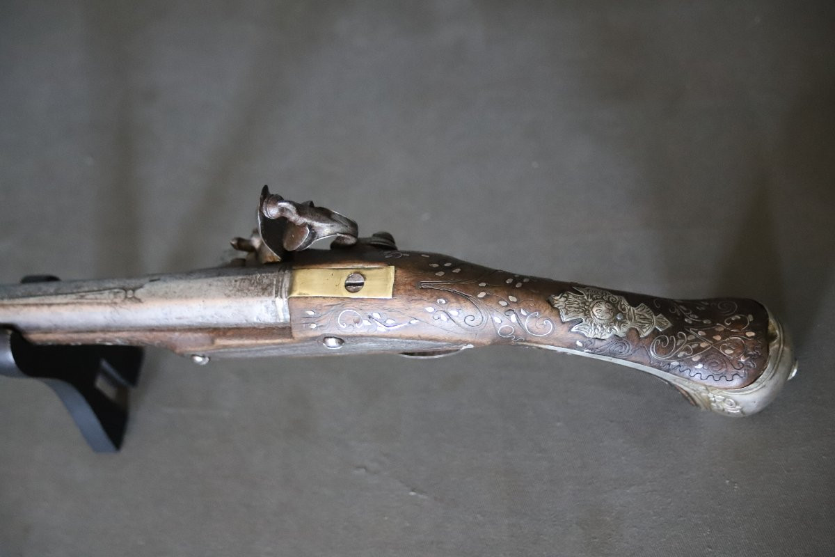 Oriental Flintlock Pistol - Ottoman Balkan Work, 19th Century-photo-4