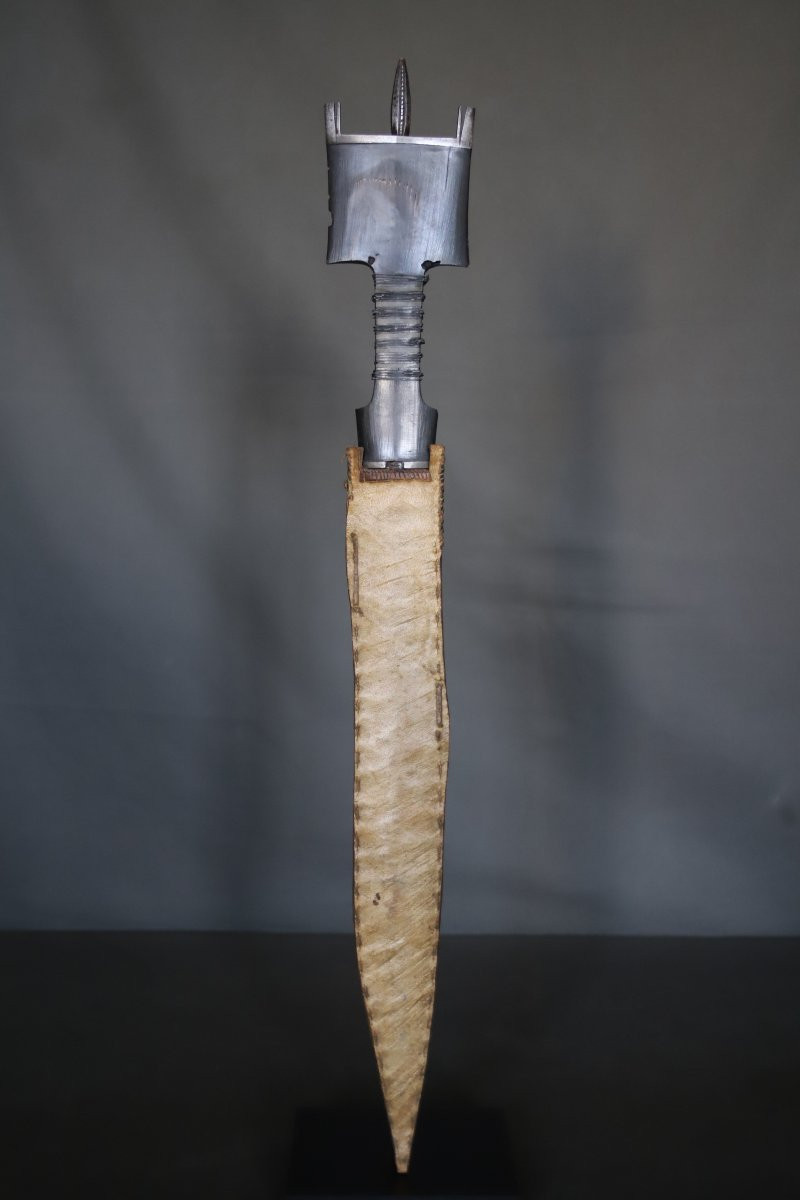 Sabre court de la corne de l'Afrique dit bilao - Abyssinie, Ethiopie, vers 1900-photo-2