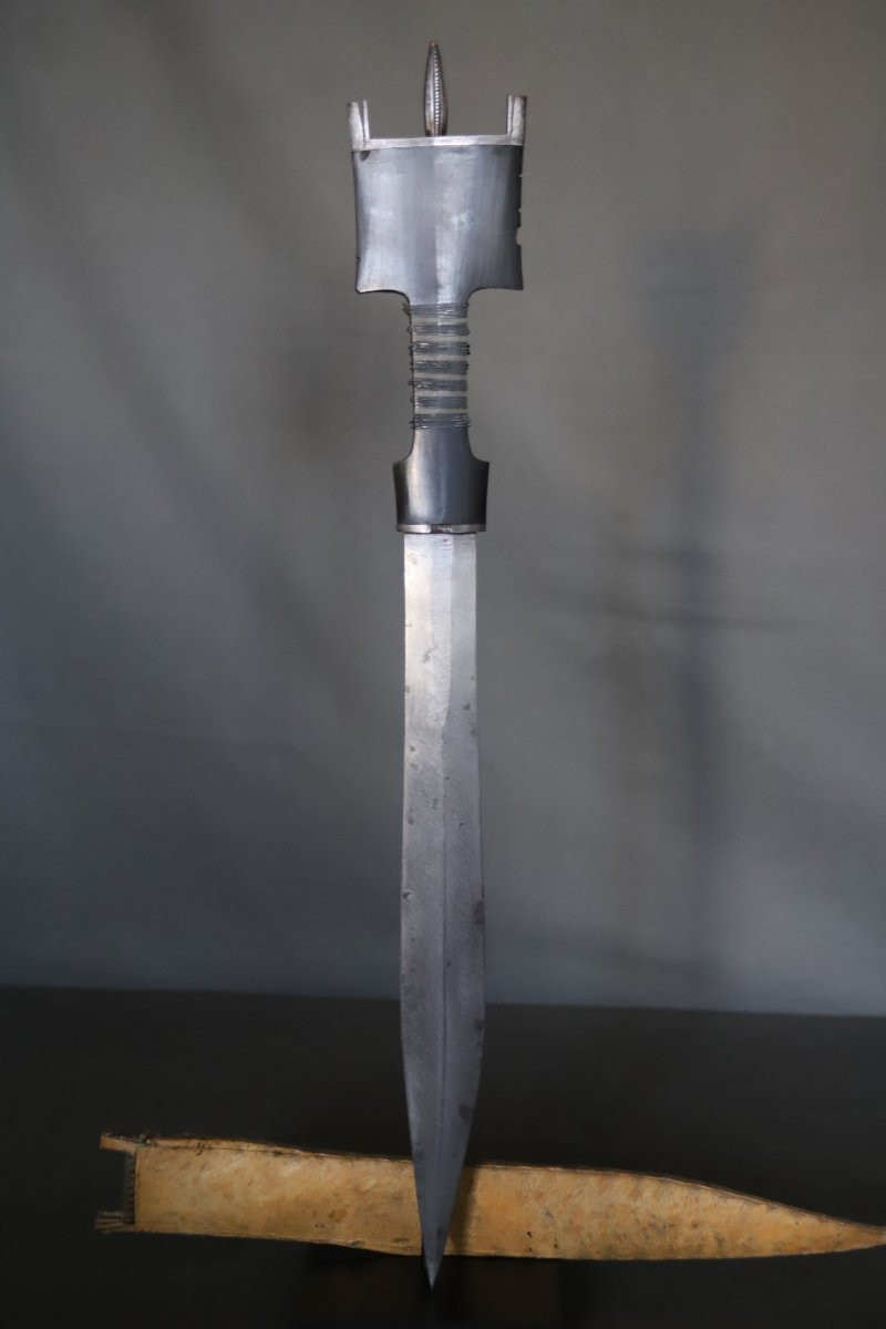 Sabre court de la corne de l'Afrique dit bilao - Abyssinie, Ethiopie, vers 1900-photo-6