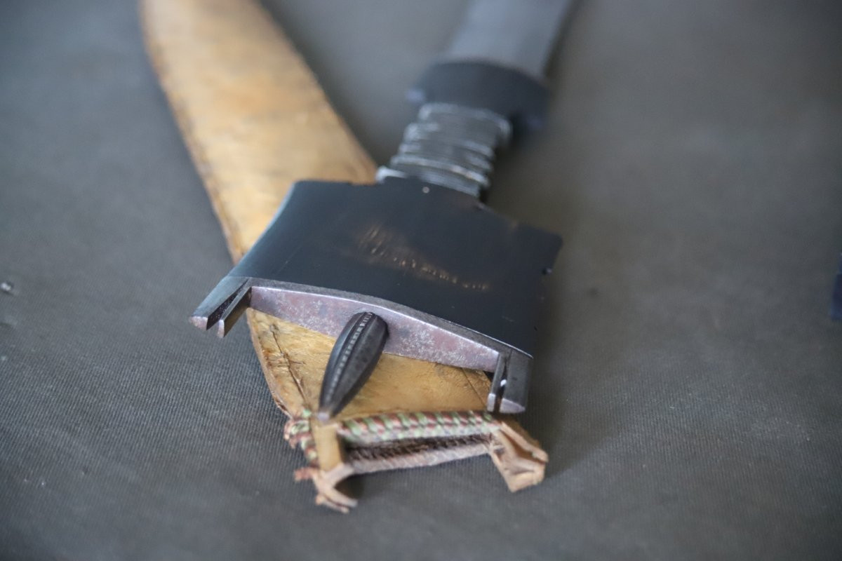 Sabre court de la corne de l'Afrique dit bilao - Abyssinie, Ethiopie, vers 1900-photo-8