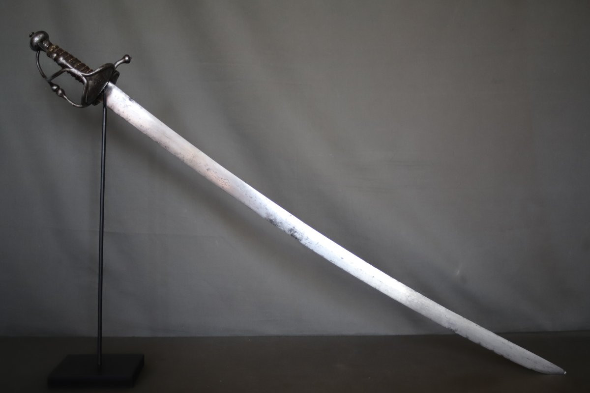 Un sabre de cavalerie de type Wallon - Probablement Germanique, 17ème siècle-photo-2