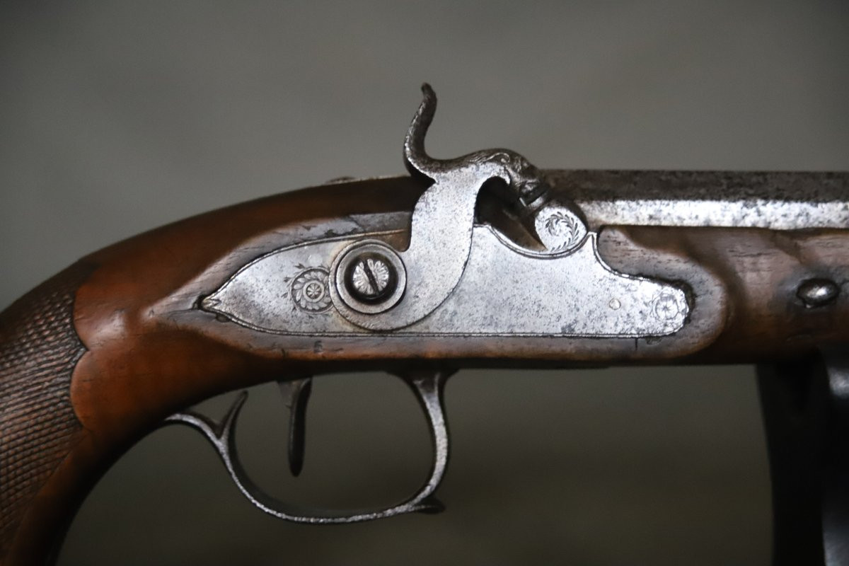 Pistolet à percussion - Milieu du 19ème siècle-photo-2