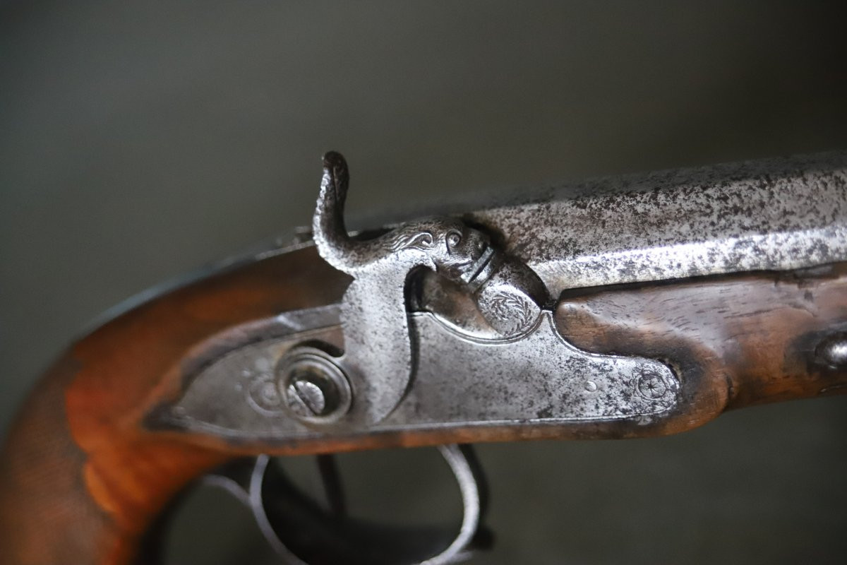 Pistolet à percussion - Milieu du 19ème siècle-photo-3