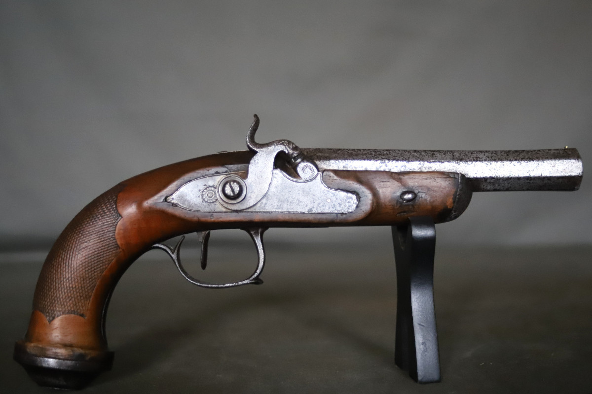 Pistolet à percussion - Milieu du 19ème siècle