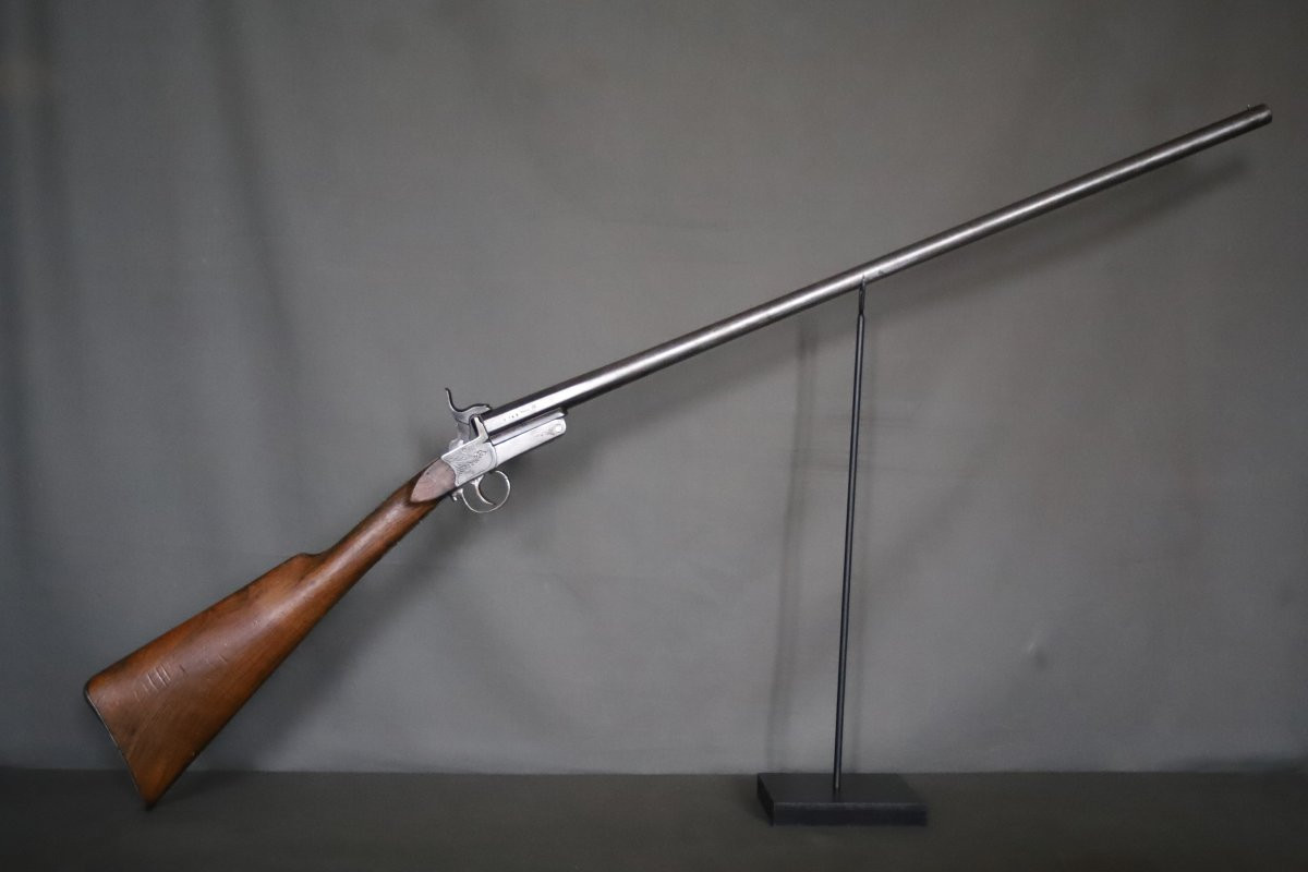 Poacher's Shotgun, 24 Gauge Pinfire - France, Saint Etienne, Second Half Of The 19th Century-photo-4