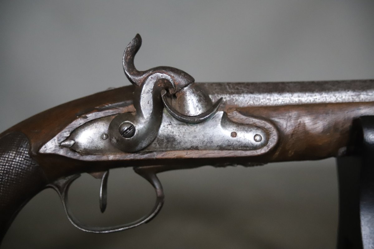 18th-century Travel Pistol Converted To Percussion During The 19th Century-photo-2
