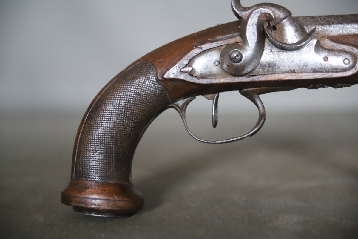 18th-century Travel Pistol Converted To Percussion During The 19th Century-photo-3