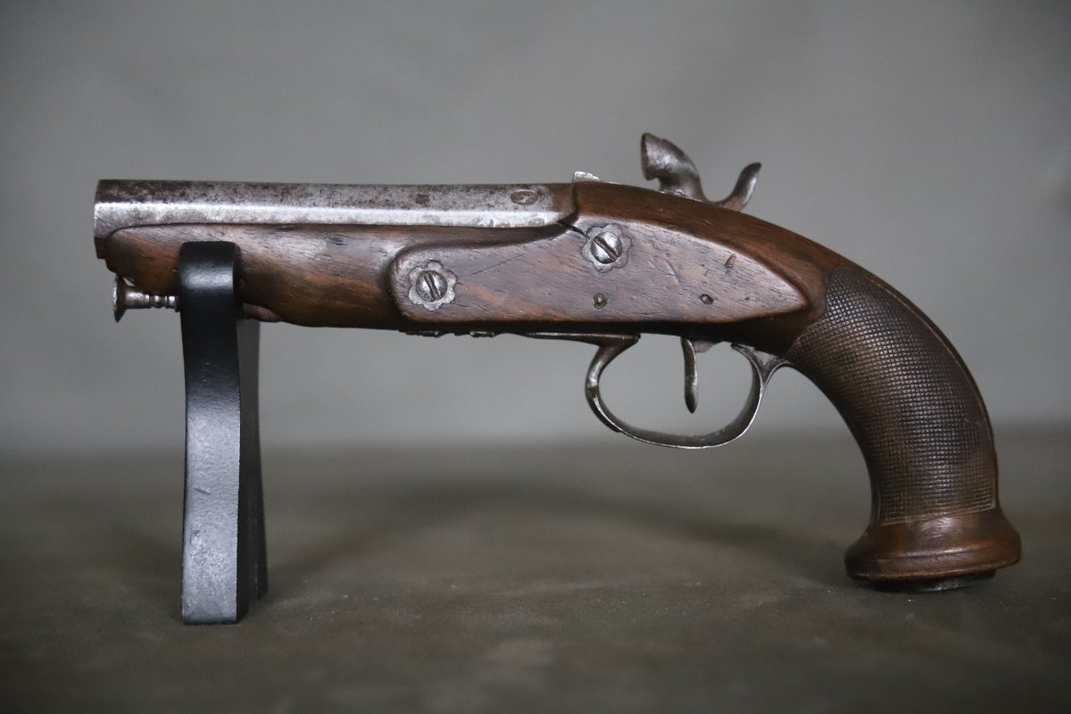 18th-century Travel Pistol Converted To Percussion During The 19th Century-photo-4