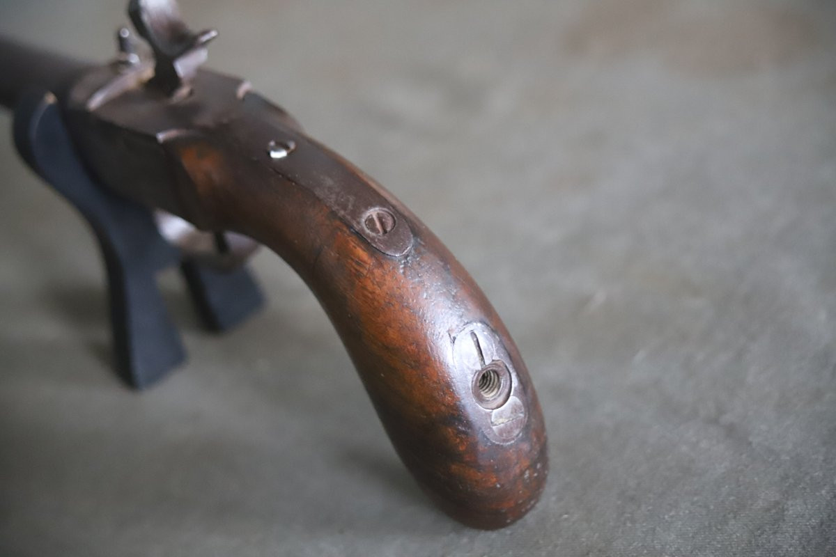Percussion Pistol, Also Known As A Poacher's Pistol - France, Mid-19th Century-photo-2