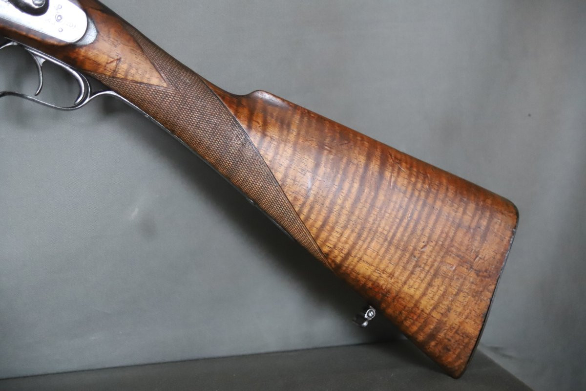 Large-caliber, Side-by-side Percussion Shotgun - Circa 1850-photo-5