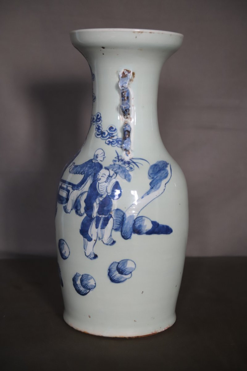 Vase en porcelaine de Chine - Chine, 19ème début 20ème siècle-photo-2