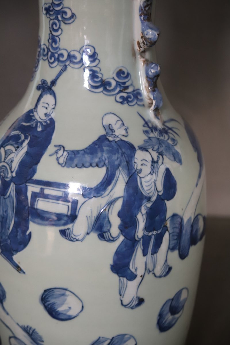 Vase en porcelaine de Chine - Chine, 19ème début 20ème siècle-photo-3