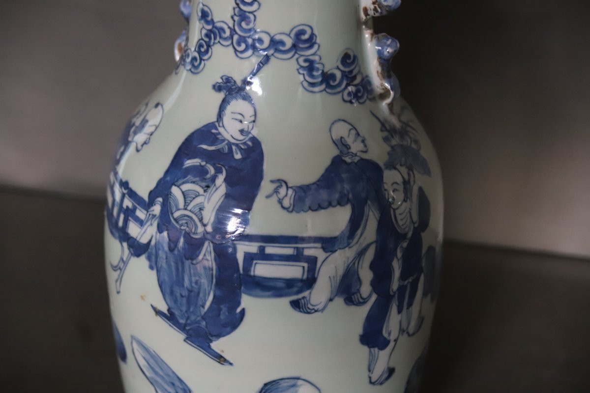 Vase en porcelaine de Chine - Chine, 19ème début 20ème siècle-photo-4
