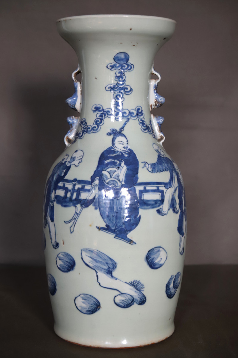 Vase en porcelaine de Chine - Chine, 19ème début 20ème siècle
