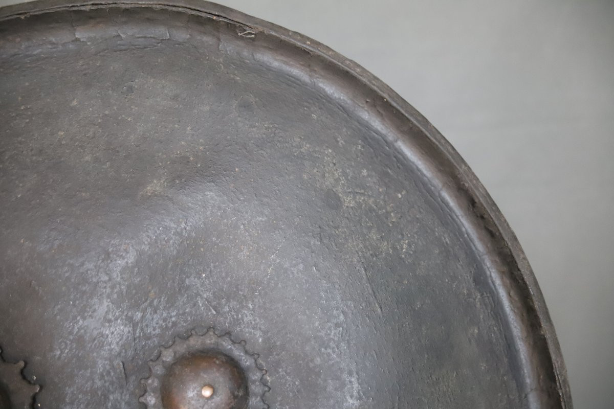 A Large Indo-persian Shield Known As A Dhal - Northern India Or Himalayan Regions, 19th Century -photo-3