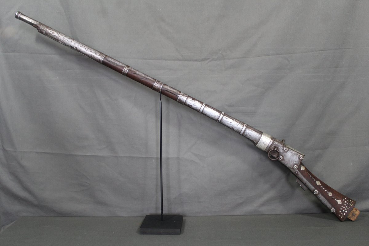 Fusil à Mèche Arabe - Péninsule Arabique, 19ème Siècle -photo-4