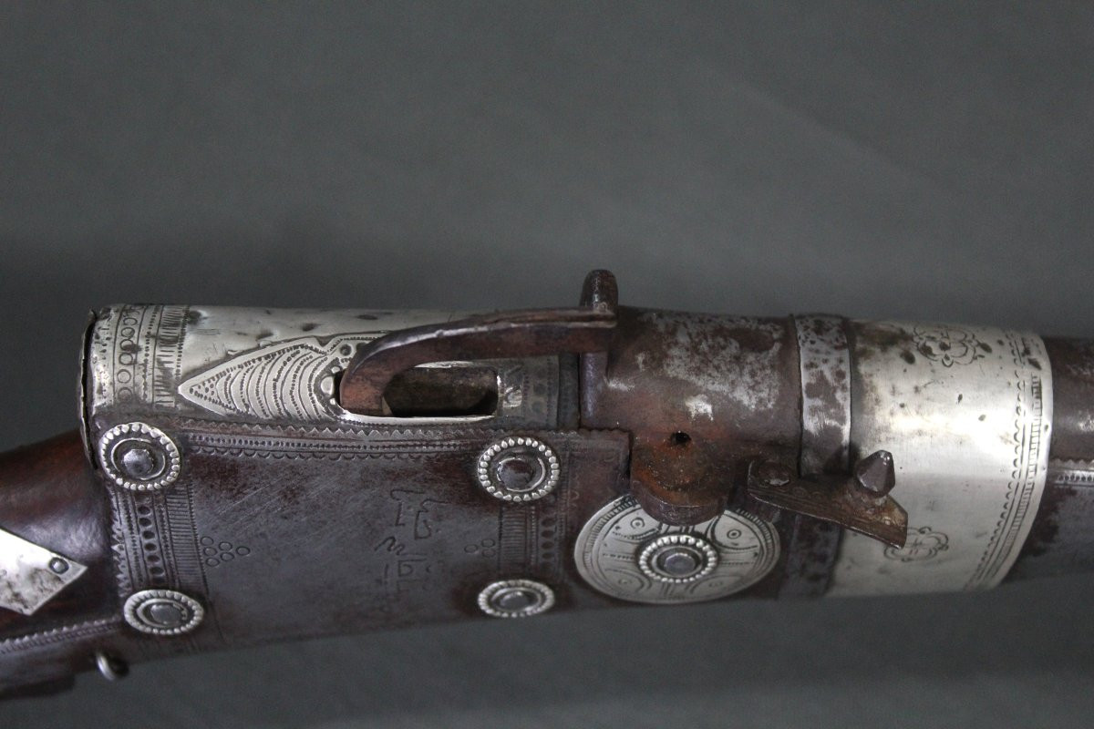 Fusil à Mèche Arabe - Péninsule Arabique, 19ème Siècle -photo-4