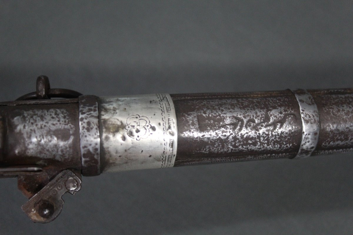 Fusil à Mèche Arabe - Péninsule Arabique, 19ème Siècle -photo-6